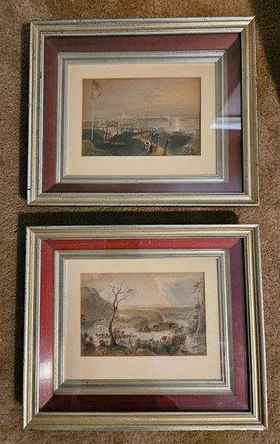 Set two antique - of,